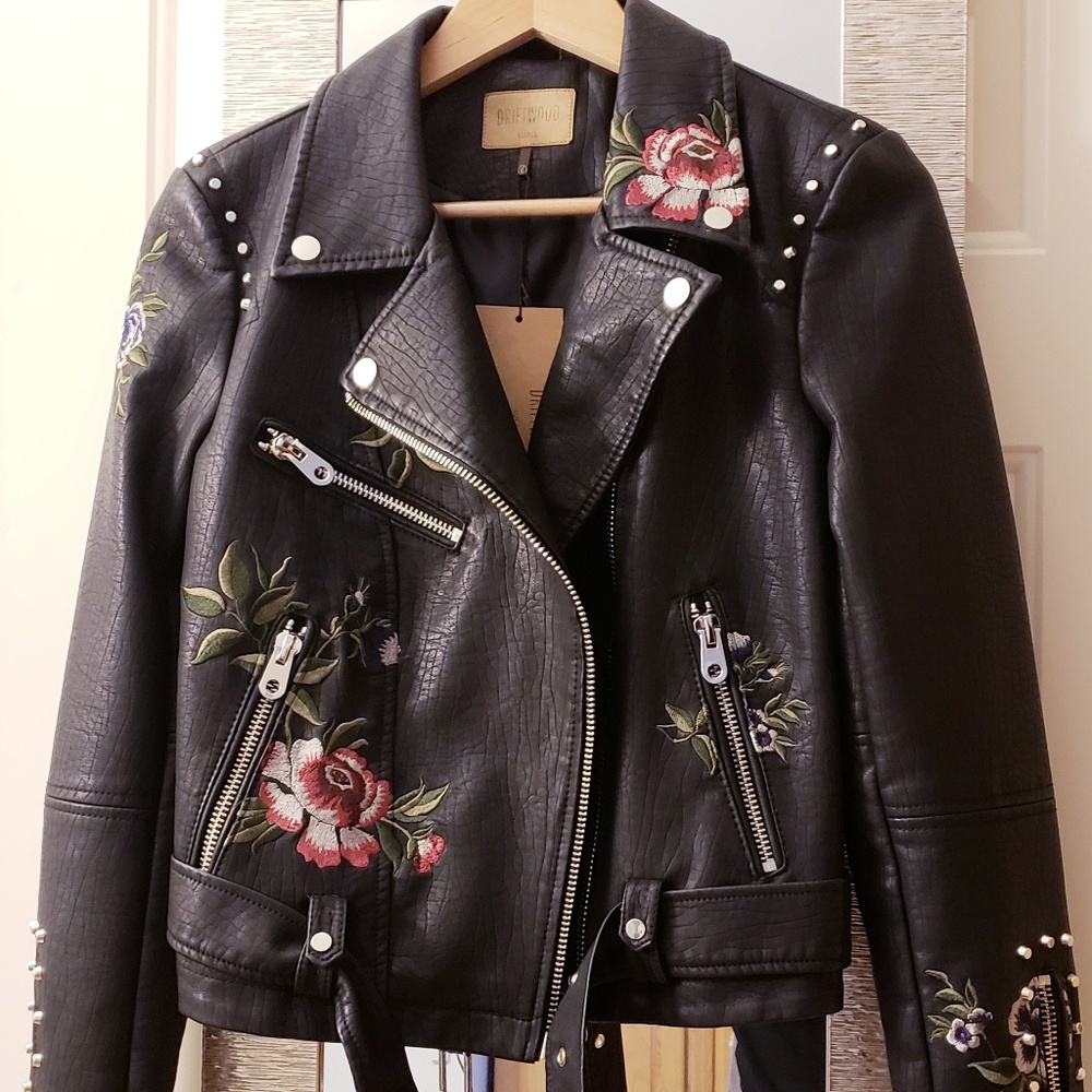 Roses & Studs Women's Biker Jacket